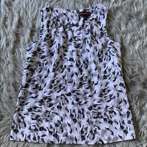 Black and white blouse